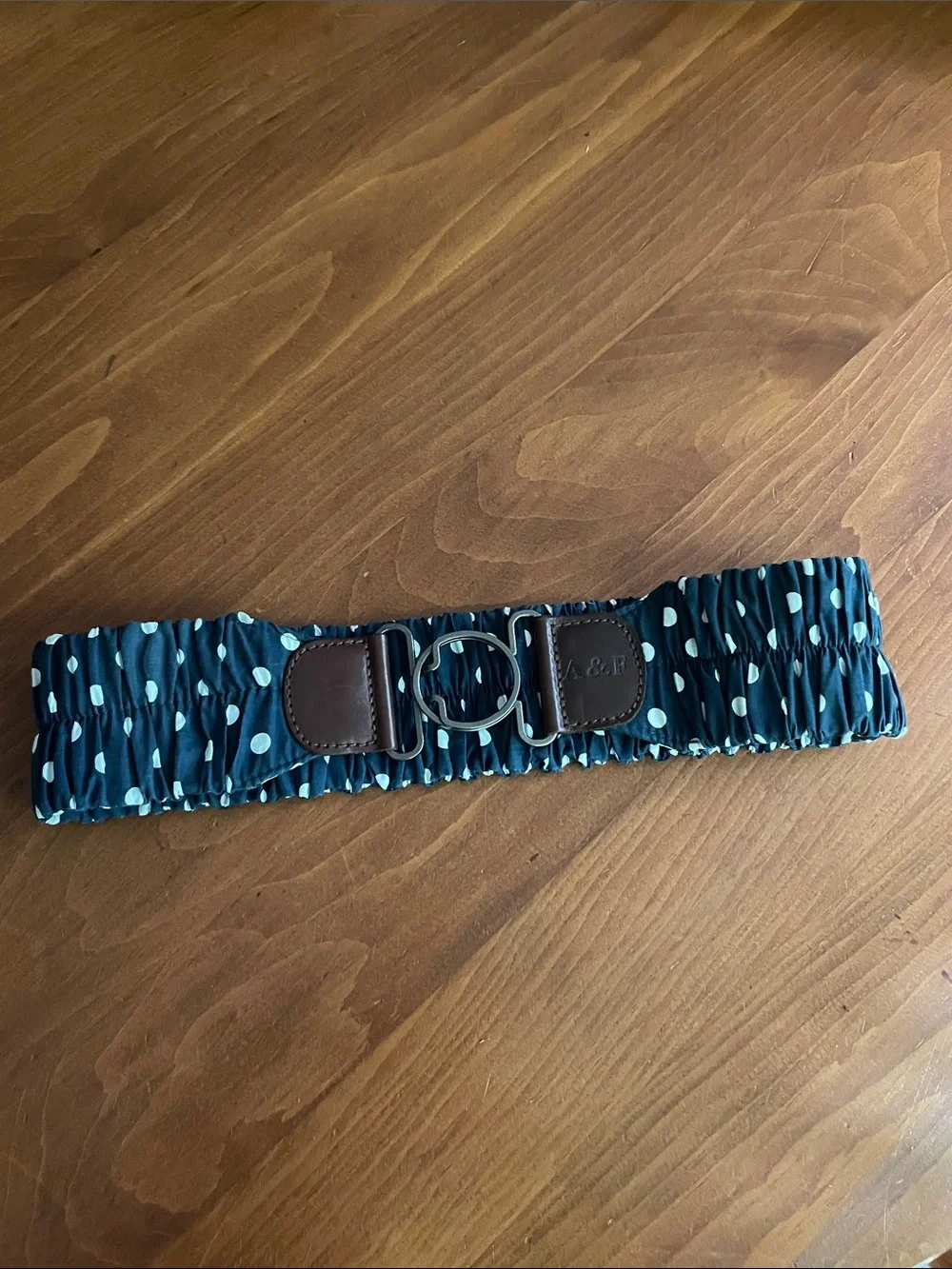 Abercrombie & Fitch Stretch Smocked Belt with Leather Trim - XS/S